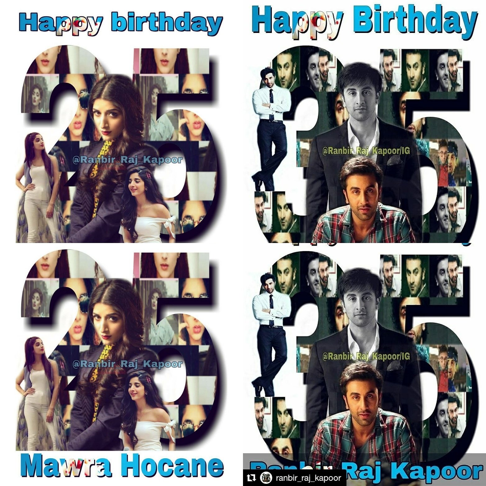  Happy birthday Ranbir Mawra hocane  