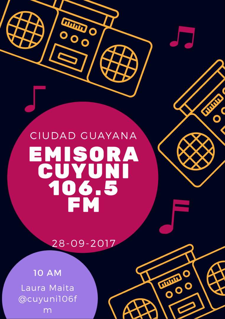 miaqueenmusic's tweet photo. Buenos días mí gente! Hoy estaré sonando en la emisora cuyuni junto con la locutora Laura Maita a las 10 am. No te lo pierdas! https://t.co/JvSqocVSdF