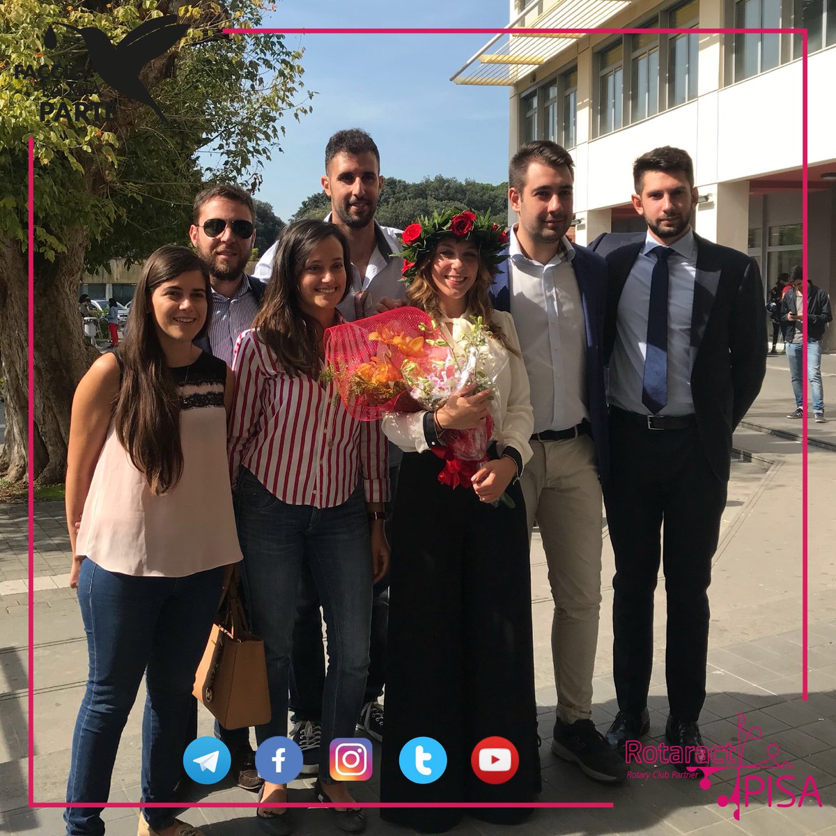 rtcpisa's tweet image. Congratulazioni alla nostra Dottoressa Iole Stillitani, oggi laureata in Giurisprudenza. 🎉🎓

#RotaractPisa #FaccioLaMiaParte #ProudOfYou