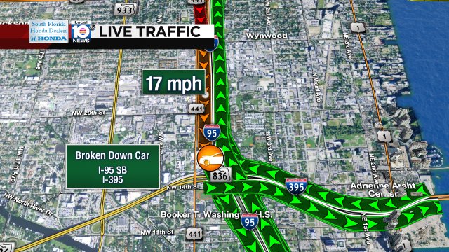 Broken Down Car on I-95 SB at I-395 #traffic https://t.co/mHOAQE7CaC