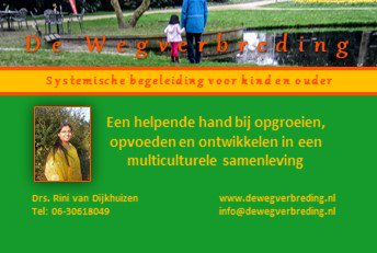 Blij met mijn nieuwe website! Nieuwsgierig? Kijk op dewegverbreding.nl  
Ik ben benieuwd naar je reactie.