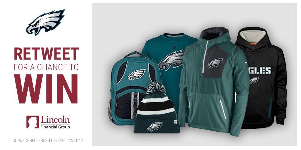 #Eagles TD = Your chance to win some sweet gear! 

Retweet and use the hashtag #LFGTouchdownSweepstakes