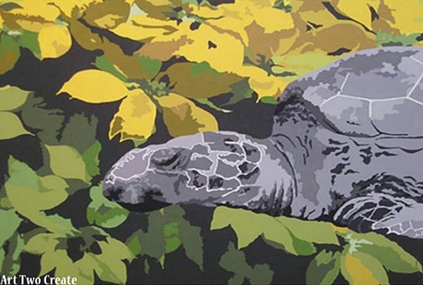 ArtTwoCreate2's tweet image. New artwork for sale! - "Turtle In Abstraction." - fineartamerica.com/featured/turtl… @fineartamerica