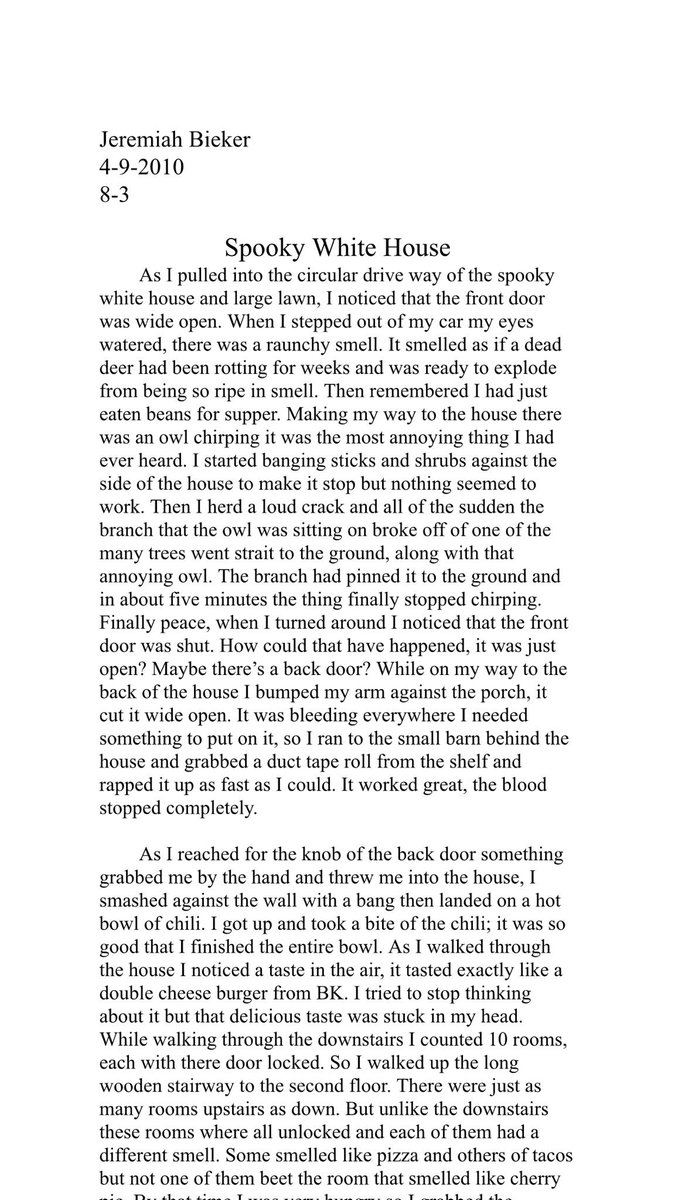 Cher_iLL's tweet photo. If you’re looking for a 👻sPoOkY👻 story this October evening, please enjoy a piece from Jeremiah written in 2010 🎃 https://t.co/lyhKJ83WIS