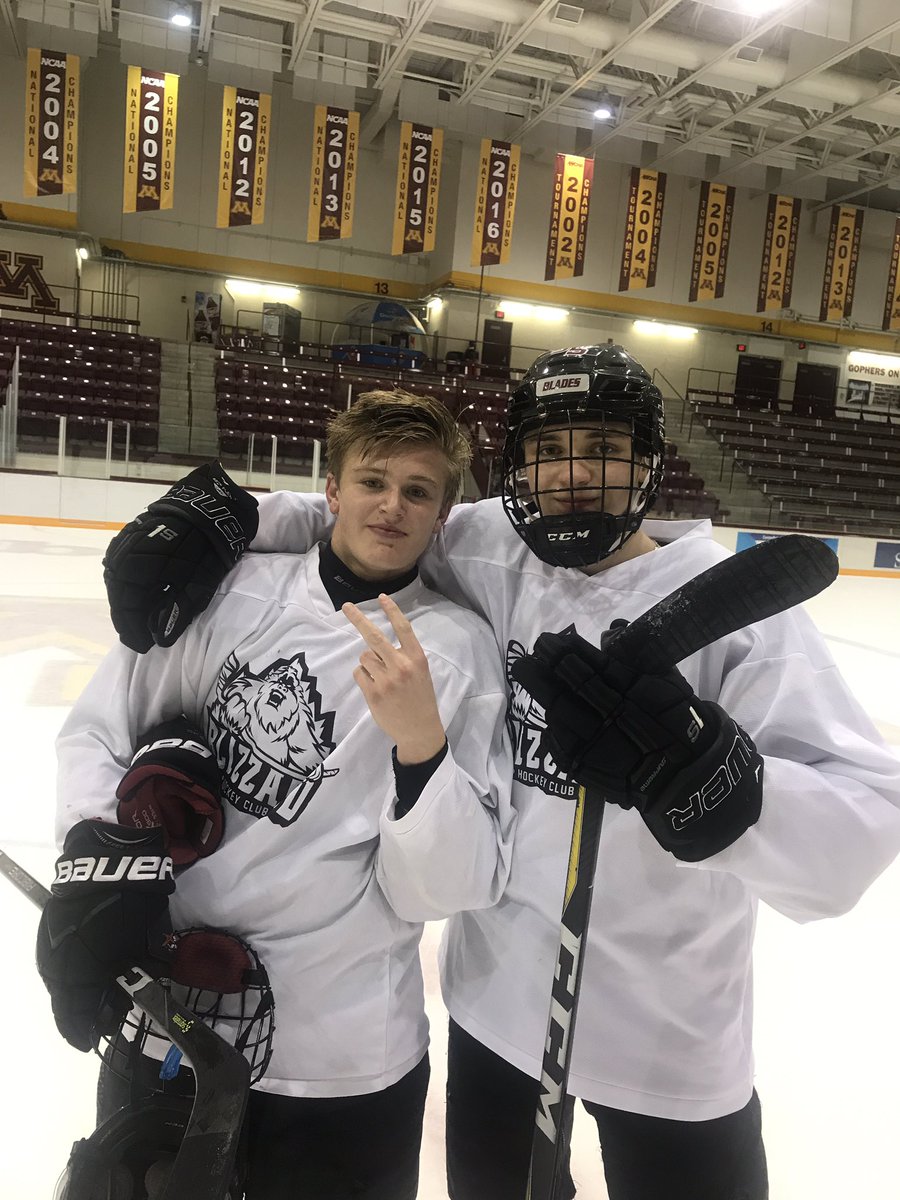 Practice MVP's <a href="/JohnMittelstadt/">John Mittelstadt</a> &amp; @noah_tussey7 The boys were flying tonight. #tictactoe #d1talent #blizzisbrewin