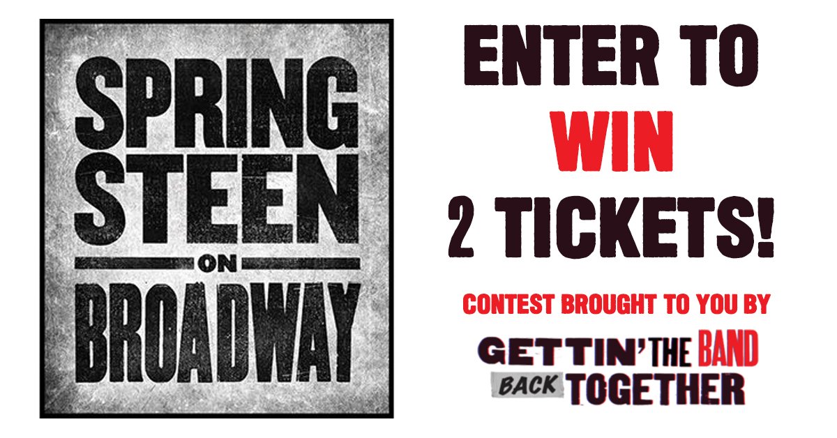 broadwaybounddd's tweet photo. Enter to win 2 free tickets to Springsteen on Broadway! - https://t.co/CWQXIRXiFe https://t.co/Efbs1mx8Qn