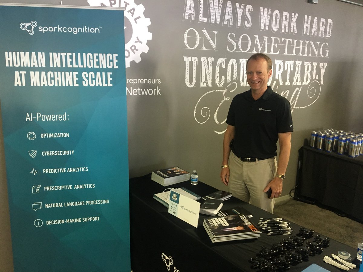 moorethinking's tweet photo. Come say hi to the @SparkCognition team at the @ATXStartupCrawl on the 16th floor of @CapitalFactory. We’d love to chat! https://t.co/17SyNknBOd