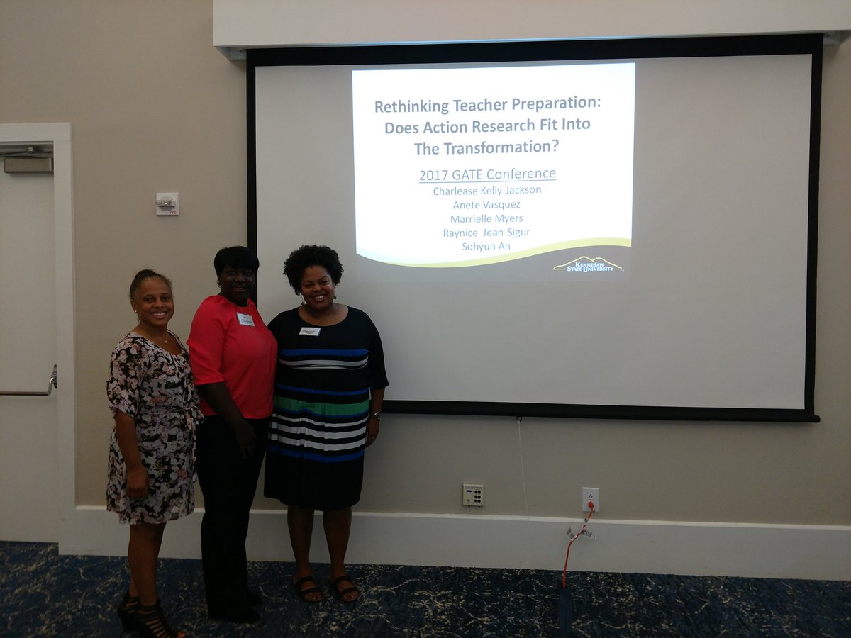 ITTechCafe's tweet photo. Wonderful to see KSU colleagues presenting on Action Research!    @ksubcoe @GATE_ORG https://t.co/KPn8spsb8A