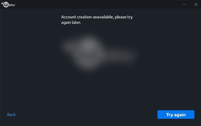 Rapid_Echo's tweet photo. @UplayUbisoft @UbisoftSupport I can't create an account https://t.co/5JEyKy2KES