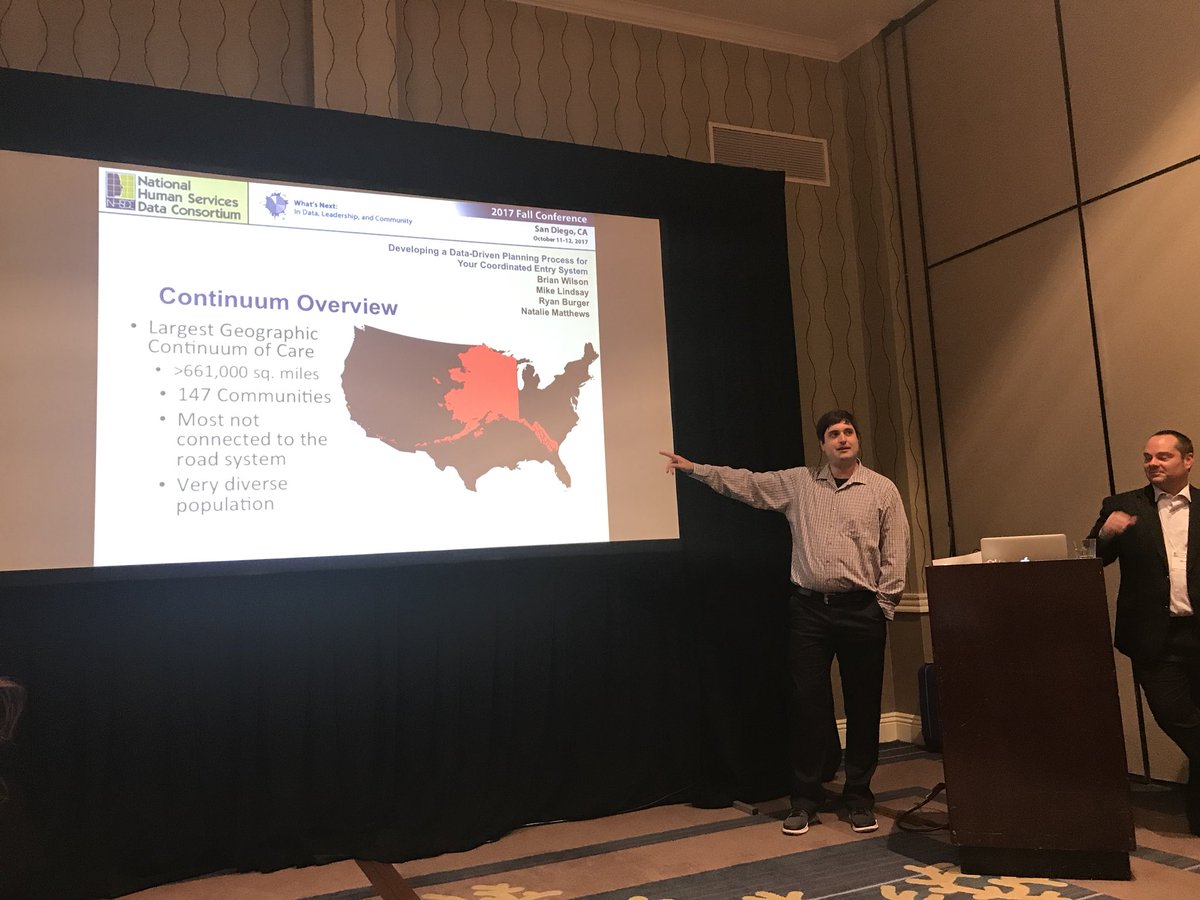 ICAlliances's tweet photo. @AKCH2Director Brian Wilson explaining Alaska’s unique issues and opportunities! One of our great states! #HMIS #data #NHSDC2017 @NHSDC https://t.co/Cg9HVBteqz