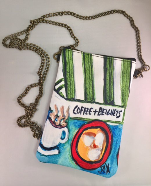 jaxfrey's tweet photo. Coffee &amp; Beignet Purse with chain by Jax https://t.co/VW3BufQZLb #jaxfrey #neworleansgifts #coffeeandbeignets https://t.co/Zg8oyvHBJL