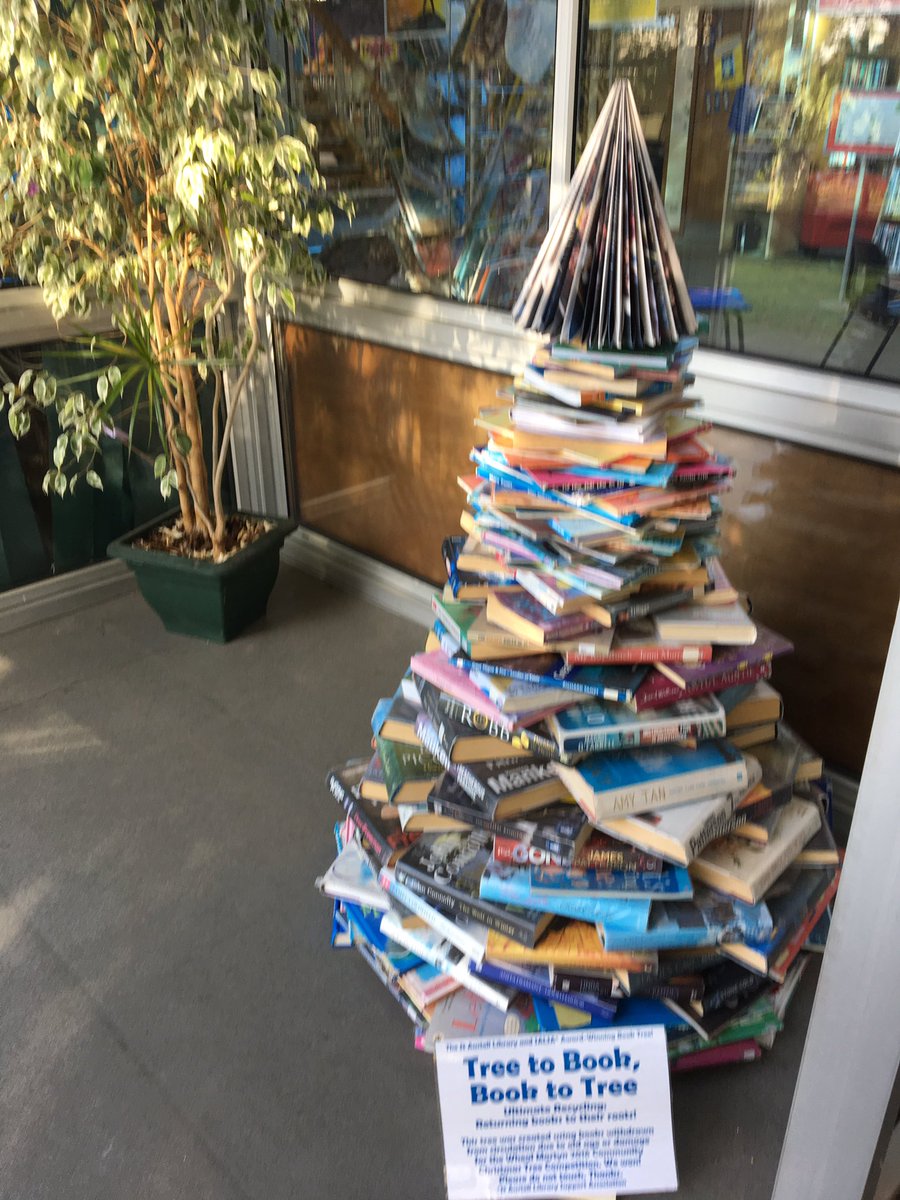 Hats off to St Austell Town Council for taking over their library, working with 'friends of' volunteers. Love the reading garden &amp; book tree