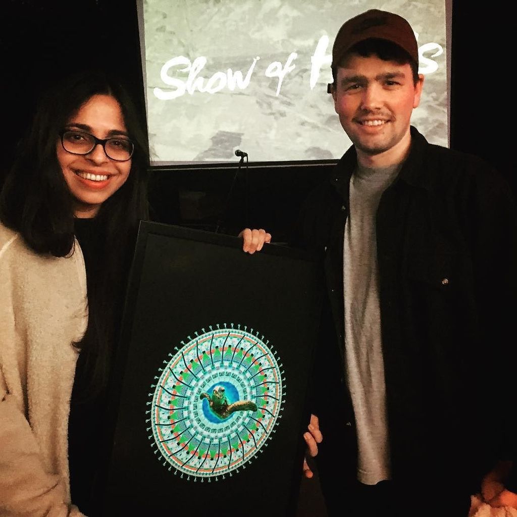 ArchieMacLDN's tweet image. What a lovely moment :) winning the public vote at @youngandidle #showofhands was THE BEST but seeing these lovely two excited to take home…