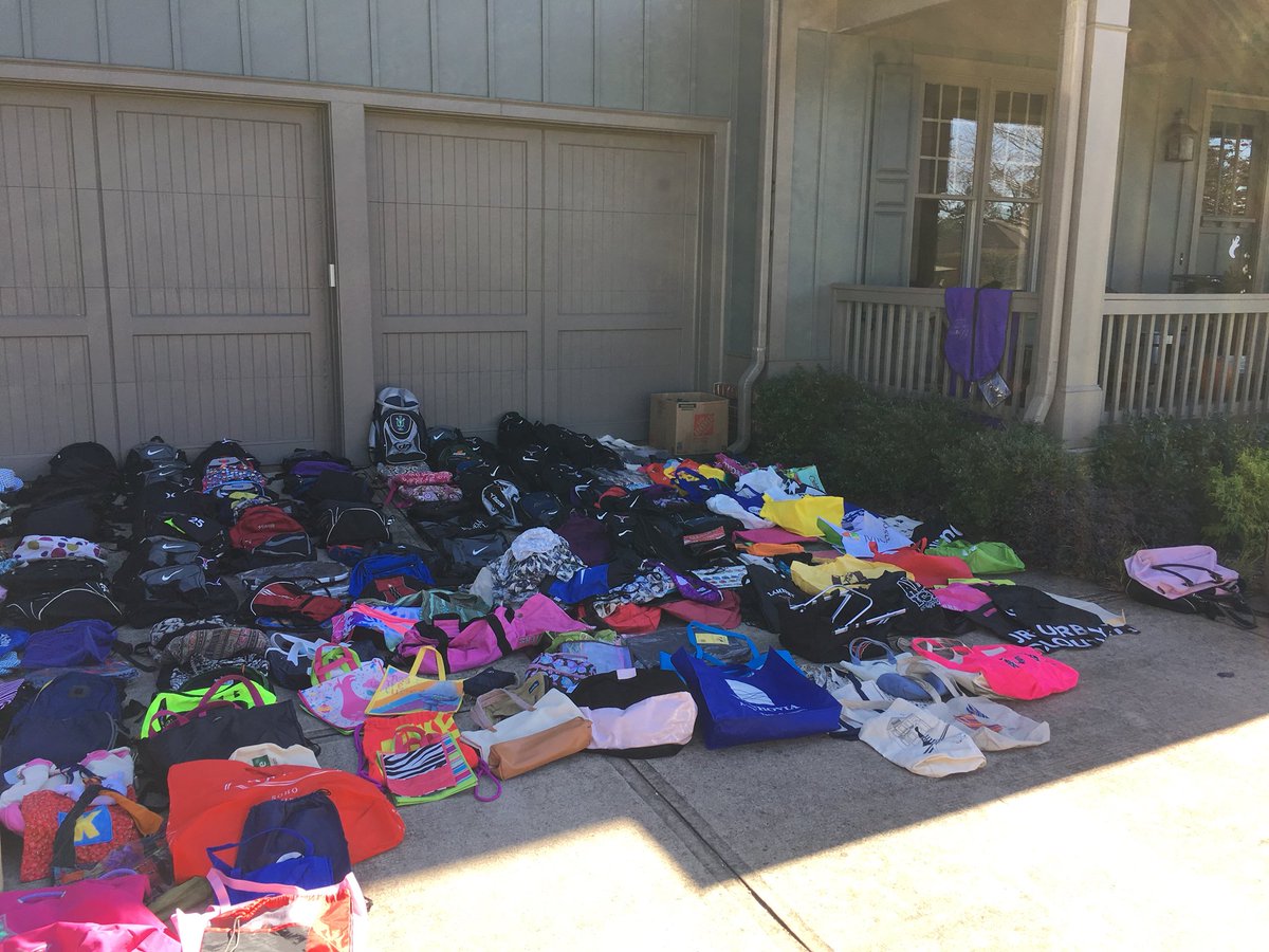 wtllambert's tweet photo. Wow 332 bags were collected and donated today!! 💜thanks for everyone who participated! https://t.co/4LId0i8VHe