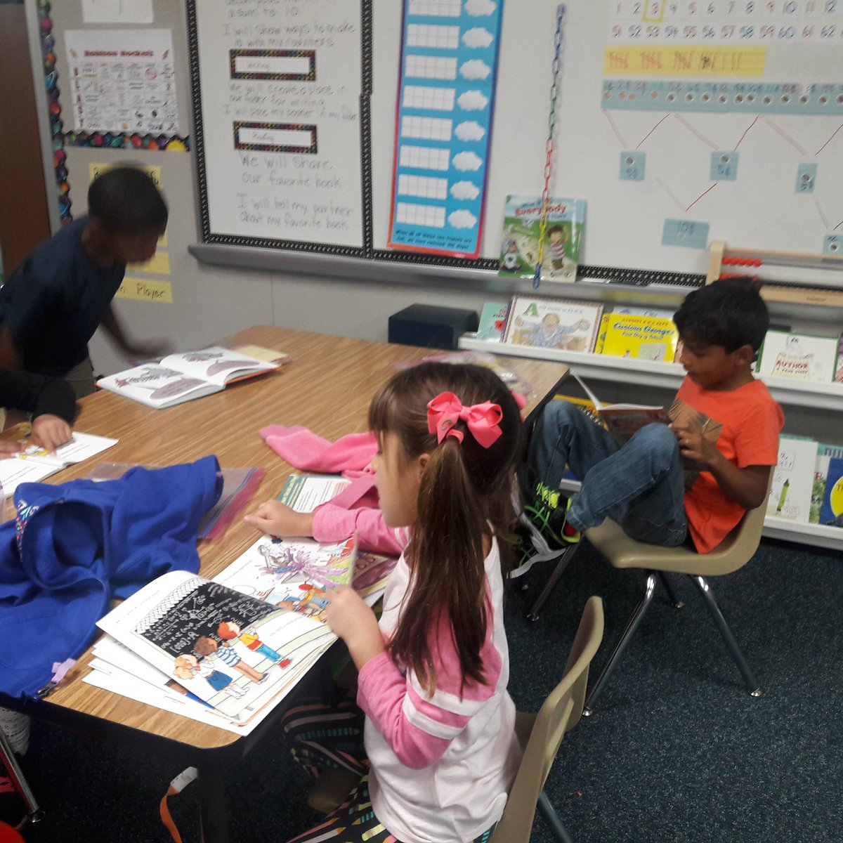 RaiaBeth's tweet photo. We are building our stamina by reading our just right books! https://t.co/rljYVCSHVk