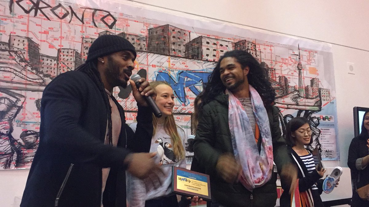 SCI_SHSM's tweet image. Bridget wins first place #_martkd sneaker contest @OCAD