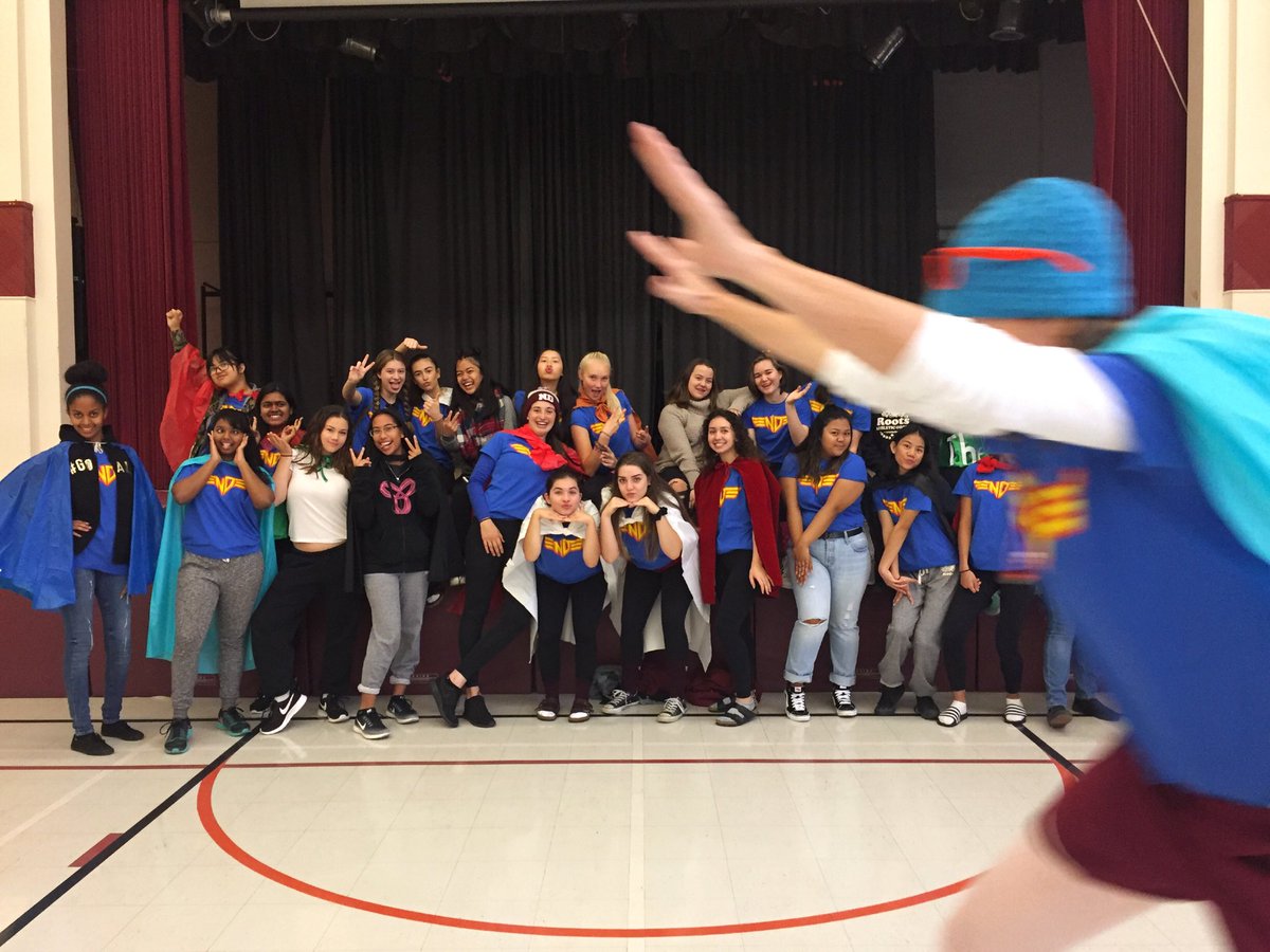 Here’s councils pic with a super hero (or Tomlin) tweet yours @  #ndcatchthespirit !!!