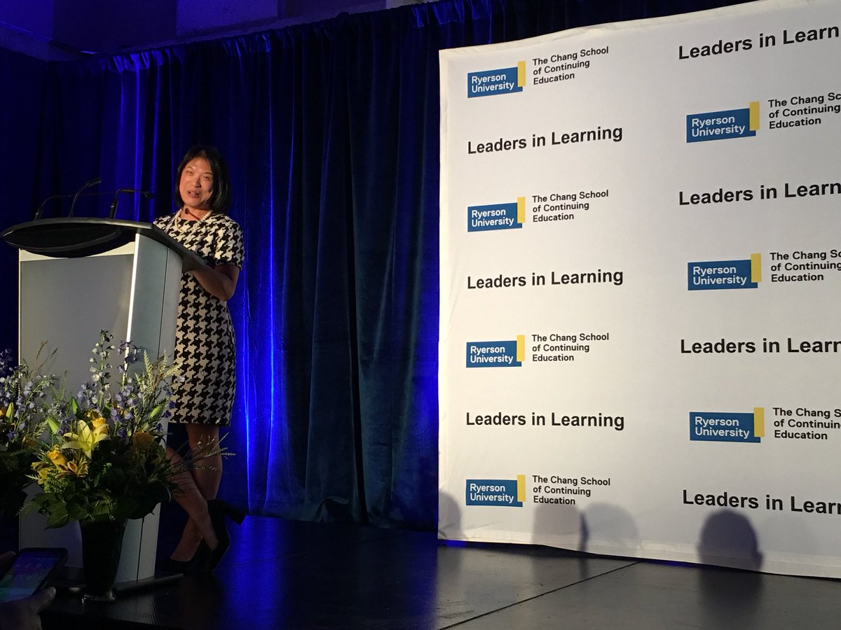 JanPint's tweet photo. Our amazing @ElaineKLam welcoming @ChangSchool learners, donors &amp; guests on behalf of Dean @marieatryerson #ChangLinL #LifeLongLearning https://t.co/deXLo4yxaj