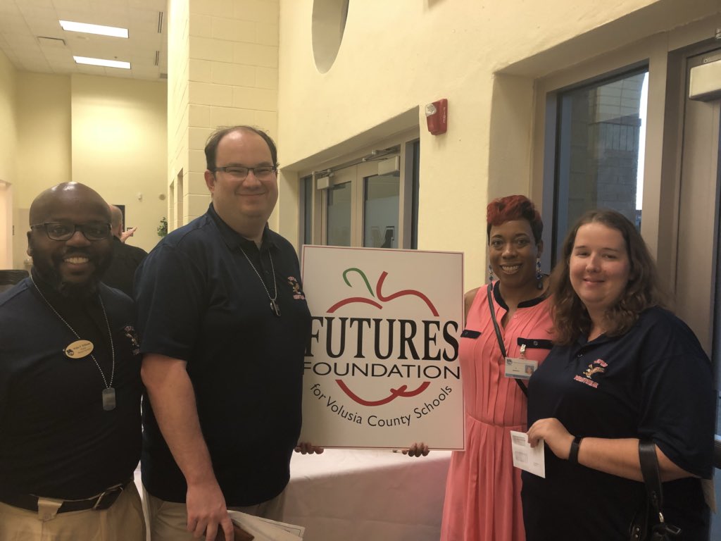 Proud Principal Williams with our <a href="/FUTURES_Inc/">FUTURES Foundation</a> Mini-Grant Winners! <a href="/tanfrankqj/">Willie Williams</a> <a href="/ms_dixon386/">Andrea Dixon</a> <a href="/tdixon1972/">Tamla Dixon</a> #WESDaytona