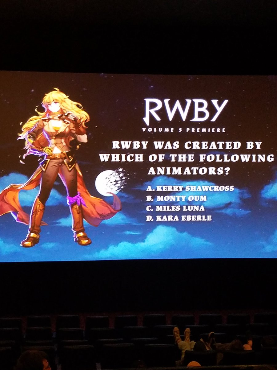 ScarlettNinja3's tweet photo. So pumped to be at the #RWBY volume 5 premiere! https://t.co/mOIuFNp53J
