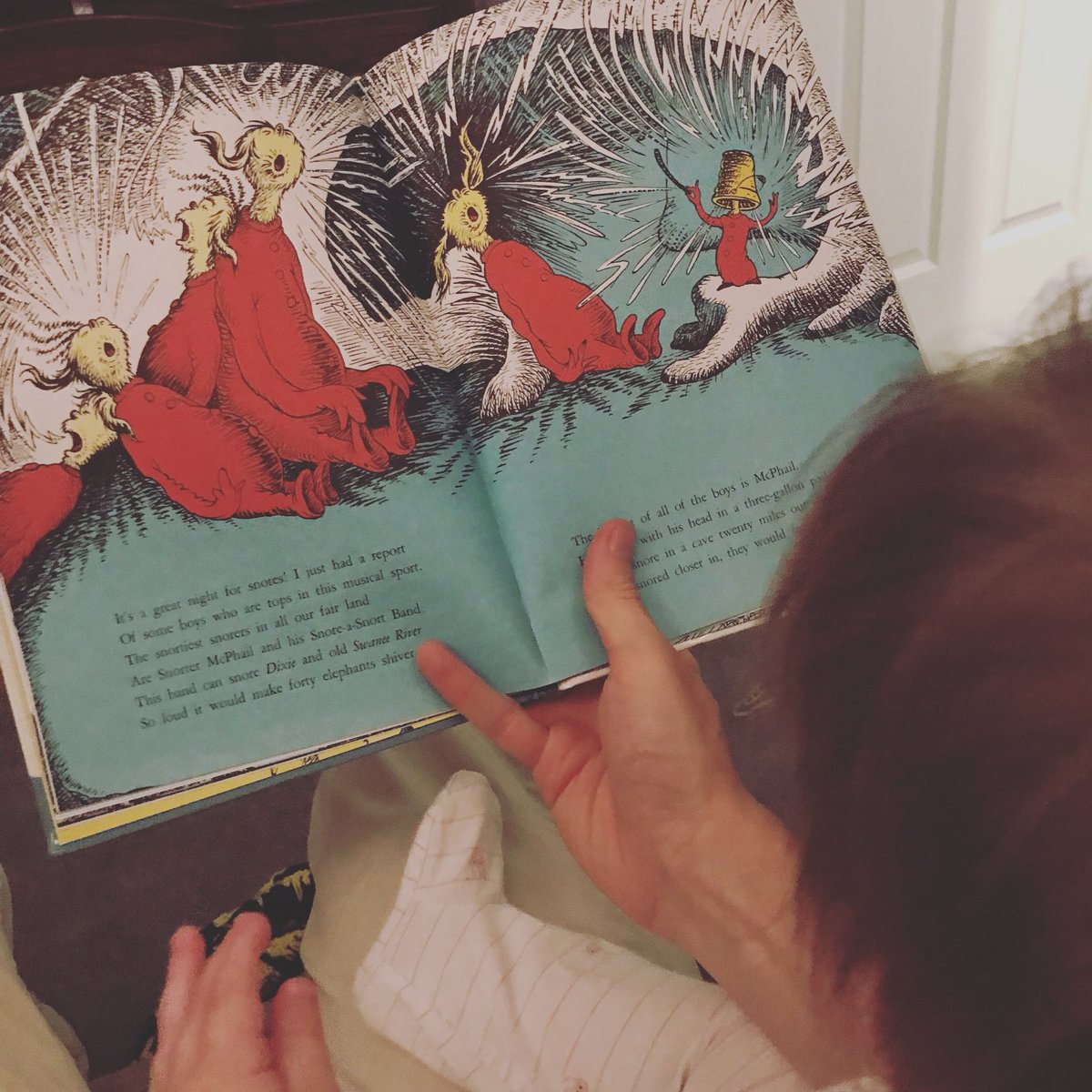 amacphailfausey's tweet photo. Snorter McPhail and his Snore-a-Snort Band #bedtimestorieswithdaddy https://t.co/JNZxtXA29p