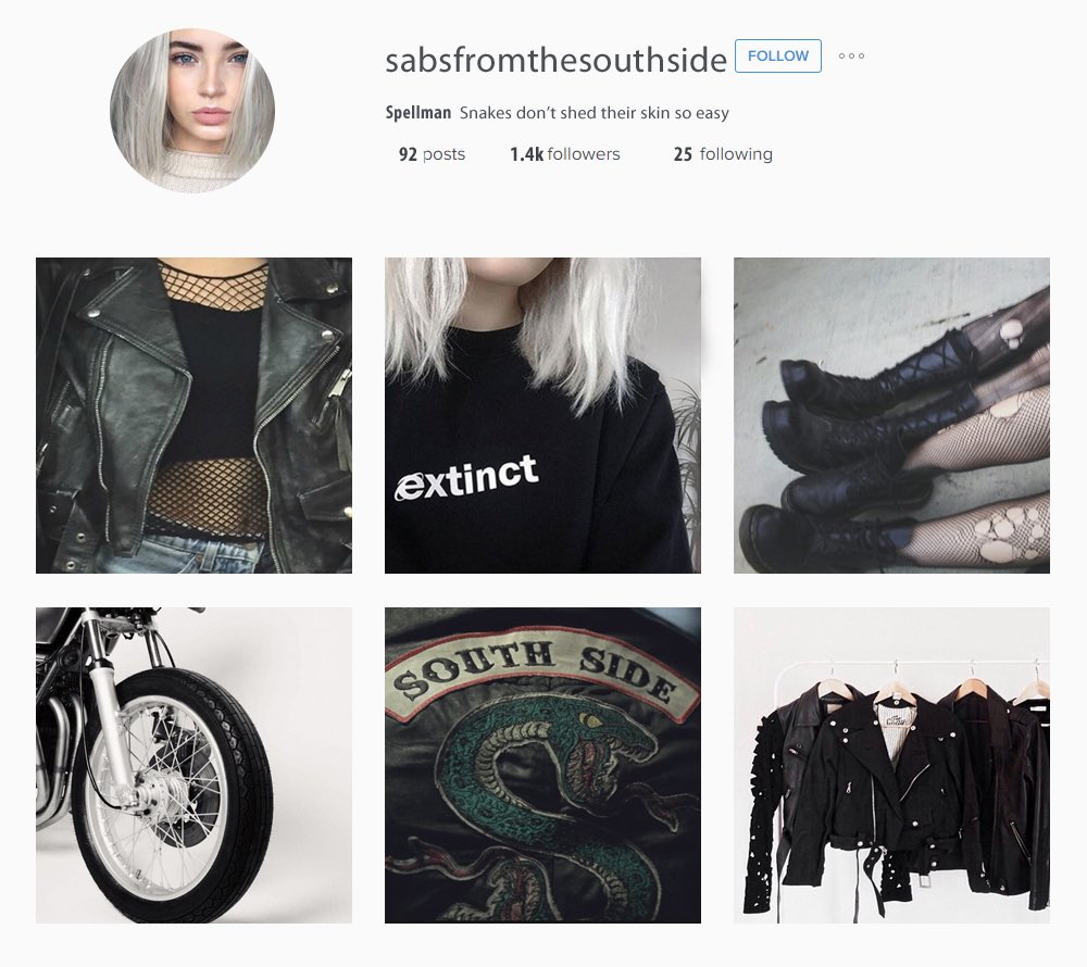 spellboundless's tweet image. serpent sabrina- instagram (via tumblr)