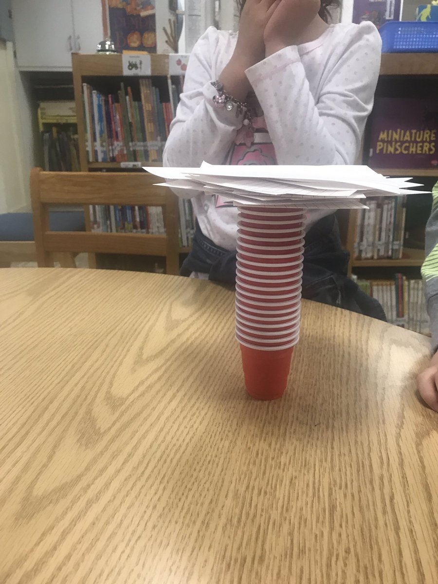 patriciaeyer's tweet image. @WOSnews #problemsolving #libraryWOS &quot;How can you make this tower taller?&quot;