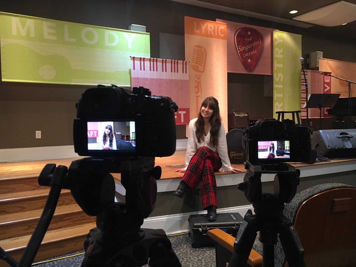 Quick interview before I play The Songwriter's Dream series tonight at... In my favorite pants my grandma got me🤓