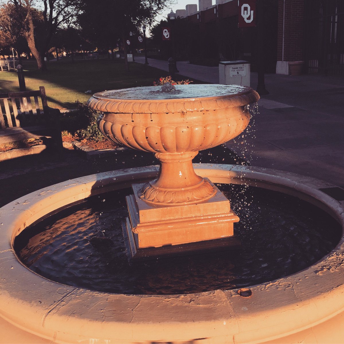 OklahomaEnglish's tweet photo. Campus beautiful by day and night (and the early evening before Fall Break).
Be safe this weekend! #ou #ouenglish #outx #fall https://t.co/gnTxTwKdBD