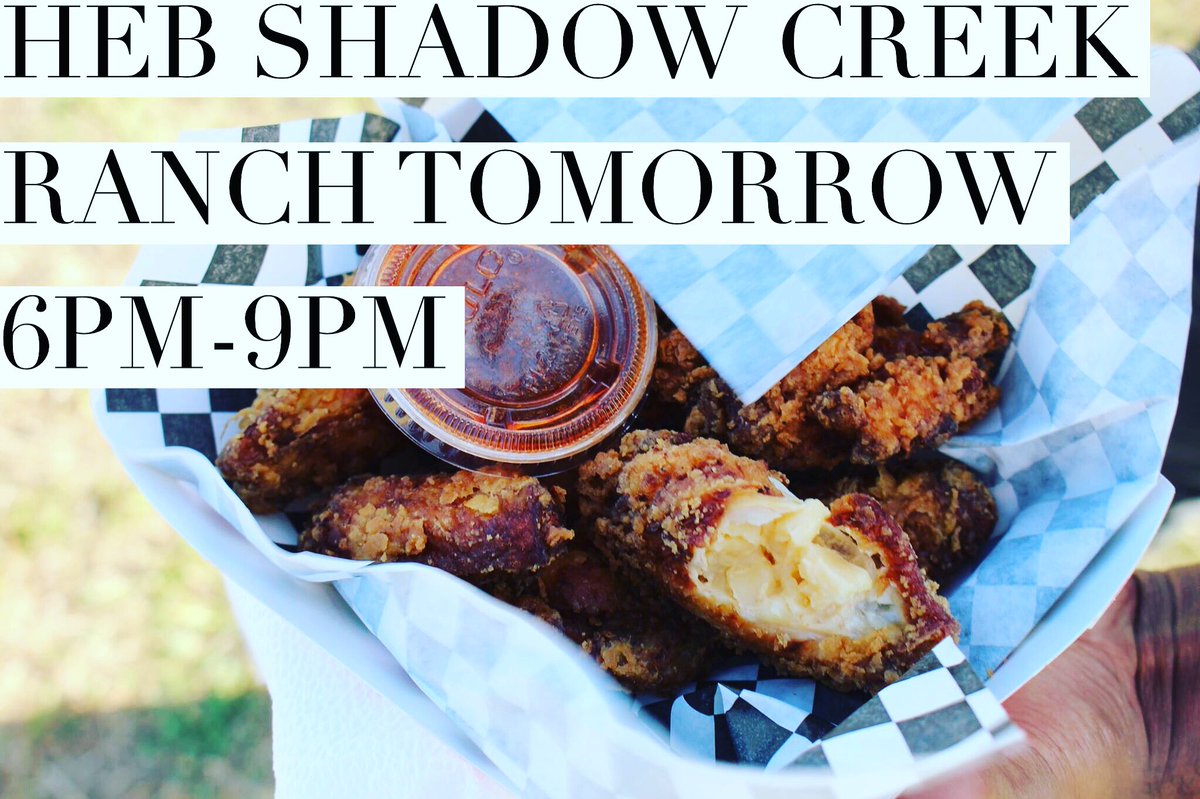 See you tomorrow at our normal HEB Shadow Creek Ranch spot in the parking lot!!! #nomoreemptywings #stuffdwingshtx #houston #pearlandfoodie