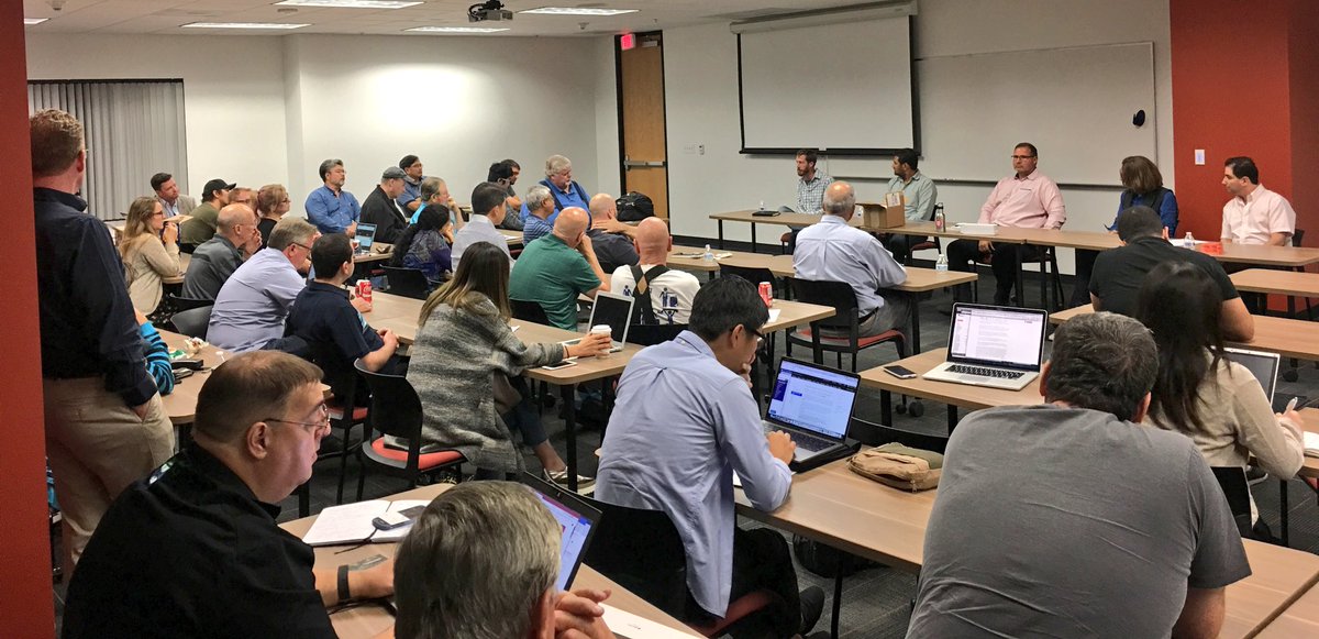 kylemurley's tweet image. Incredible breadth of experience and high levels of interest being shared by attendees and panelists @OpenstackSD