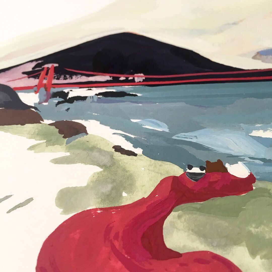 #WeBareBears #gouache painting for the #CN25 art show!