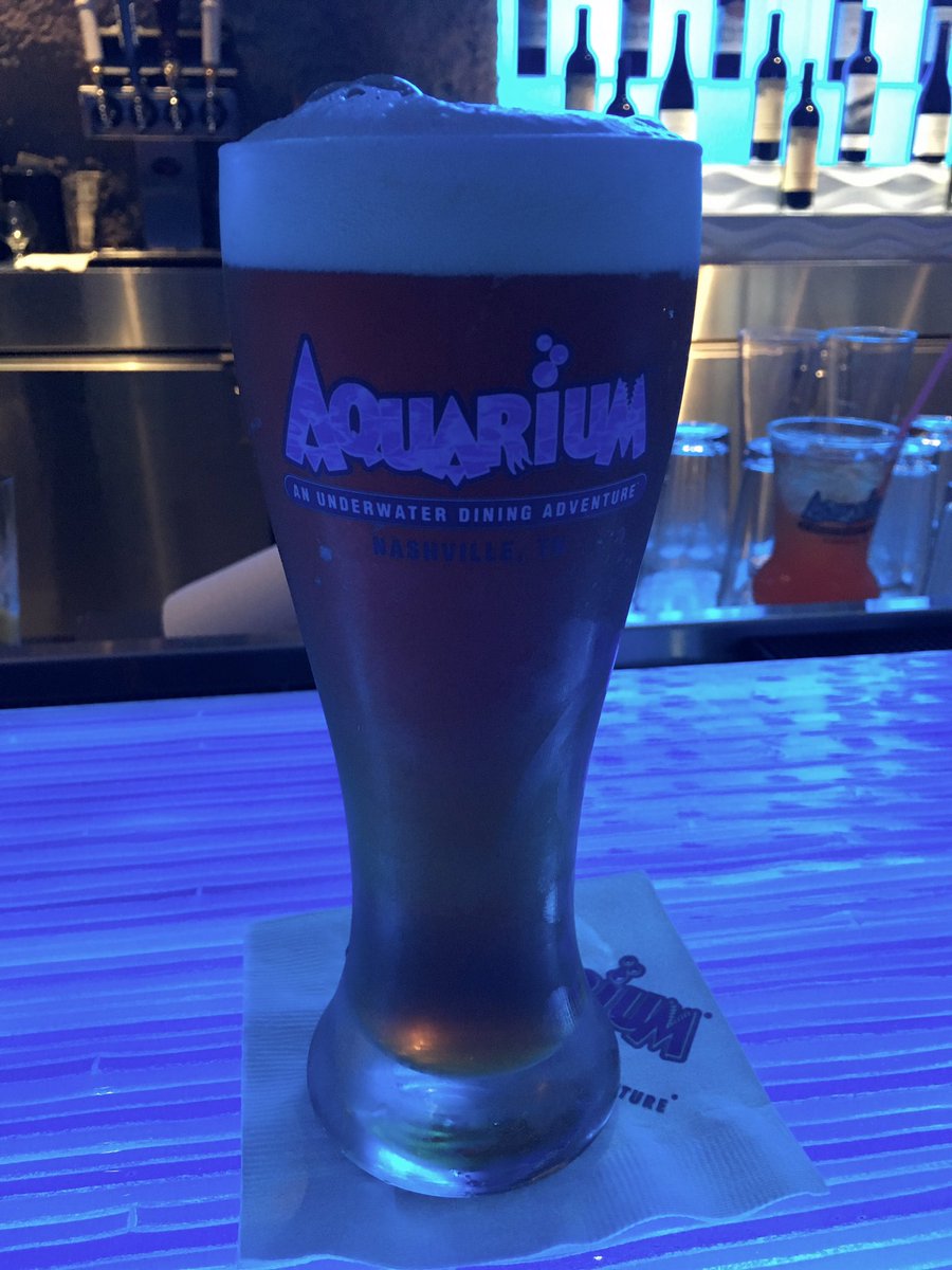 I don't have proper words to express how much I love drinking <a href="/BlackAbbeyBrew/">Black Abbey Brewing</a> at the #aquarium bar in Opry Mills.