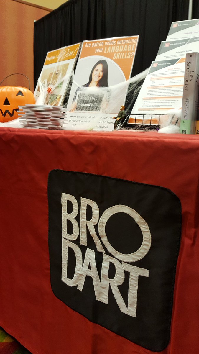 GoodrichBrodart's tweet photo. Brodart is having a spooktacular beginning to CAL17! #COCALCON17 #CLiC #library2017 https://t.co/EeUHcfjNrJ