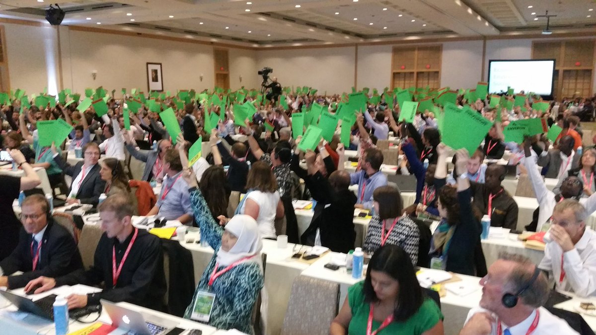 CarstensenFSC's tweet photo. @FSC_IC Members approving new approaches to certification of smallholders all over the world. A strong mandate! #FSCGA2017 https://t.co/9RqnbHzkn1