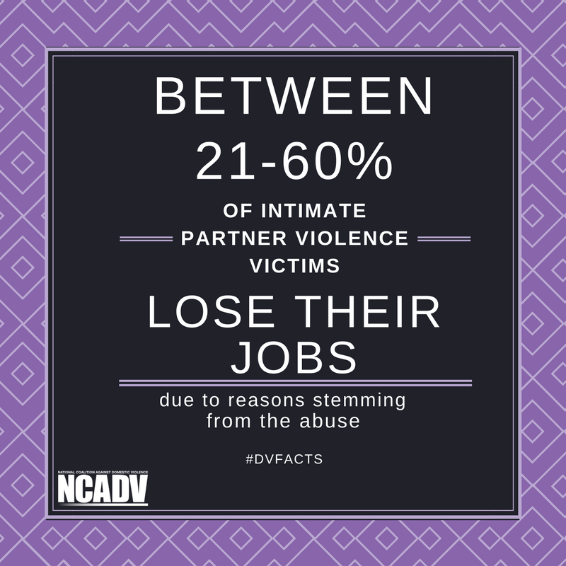 sj_action's tweet photo. When a victim loses a job because of abuse, it becomes #DVFacts. https://t.co/QOxwChnyjg