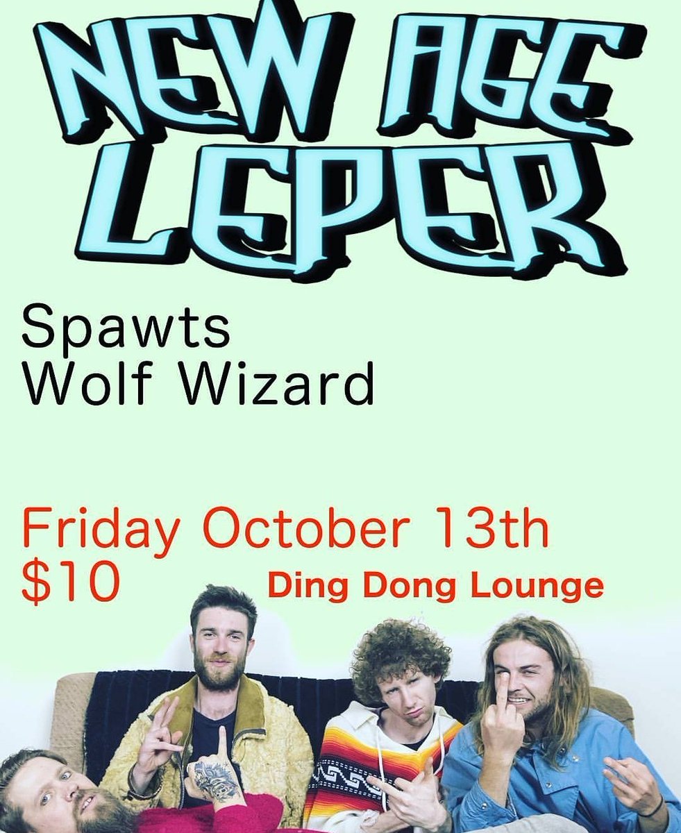 BloodnutBand's tweet photo. Tonight at Ding Dong lounge #newageleper #wolfwizard #spawts live music, fun times! #stonerrock #Livemusic #gig https://t.co/jweOu0hleQ