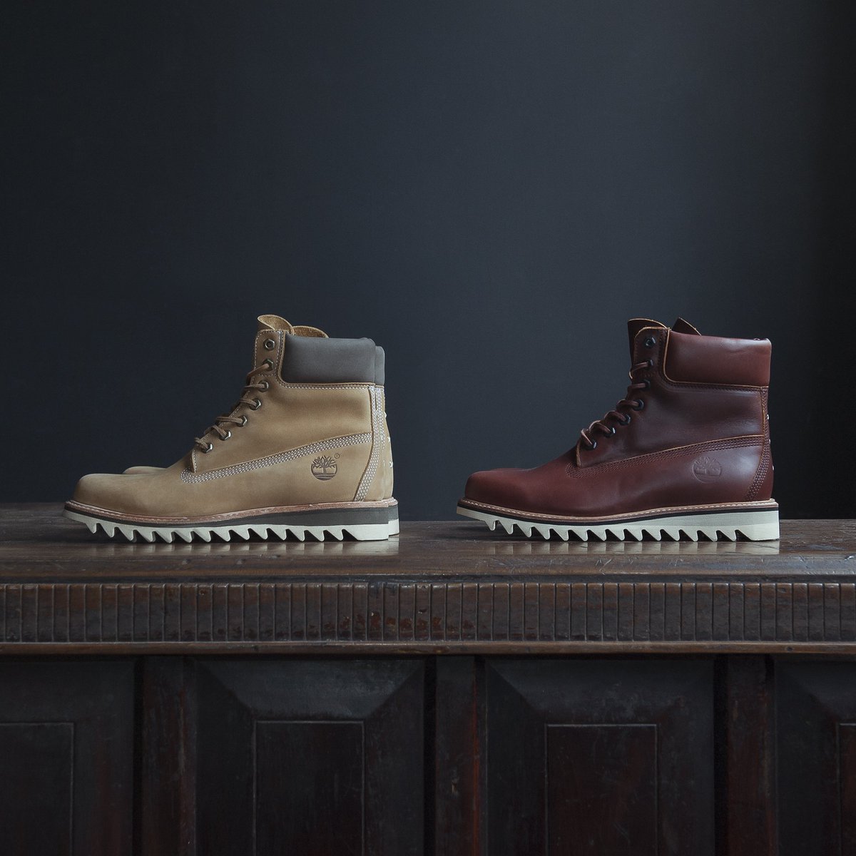 【新品未使用✨希少】ティンバーランド　ホーウィンレザーシューズ　シャークソール ZOZOTOWN”限定”先行予約スタート！】定番ブーツやモカシンにギザギザの