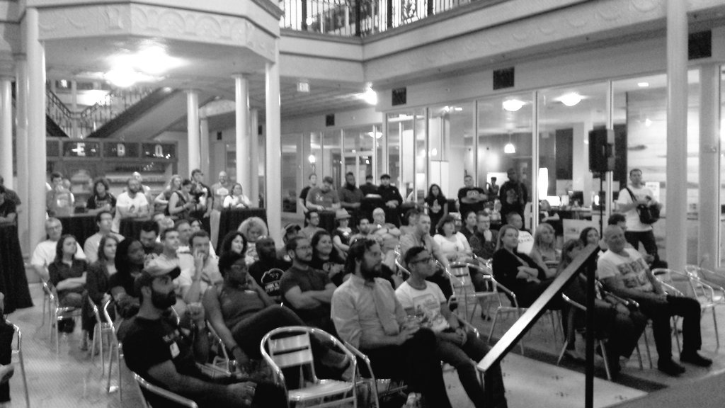 Ed_WalkerII's tweet photo. #orlandotechweek ends day 6 with @nerdniteorlando hosting "Teeโs and Ties" in @DWNTWN_ORLANDO #OTW17 #Orlandotech #Obassador https://t.co/IwTM7BMwyn