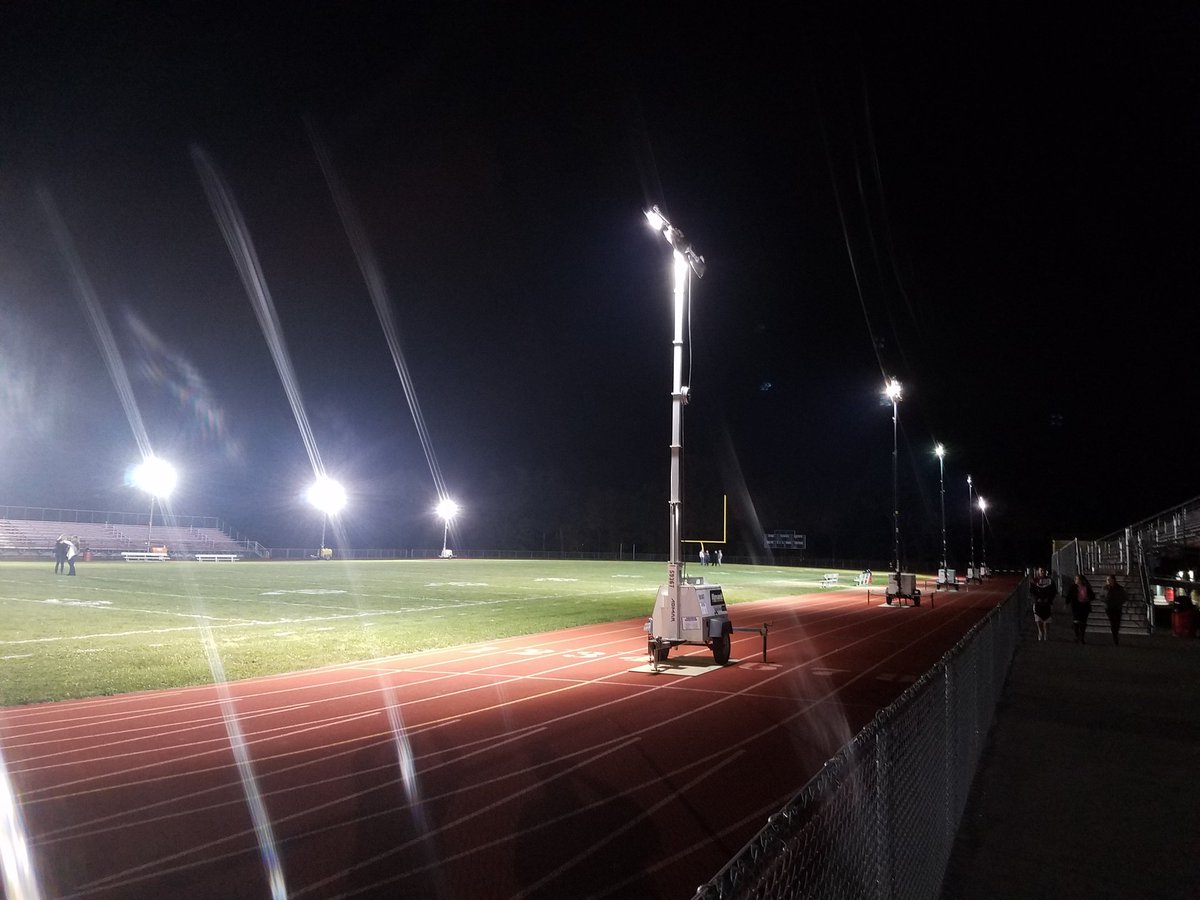 CoachMiller34's tweet photo. Excited for first @NW_Football1 night game at Terry Harvey Field! #FalconPride #REDOUT  #FridayNightLights https://t.co/29VaTRjx7A