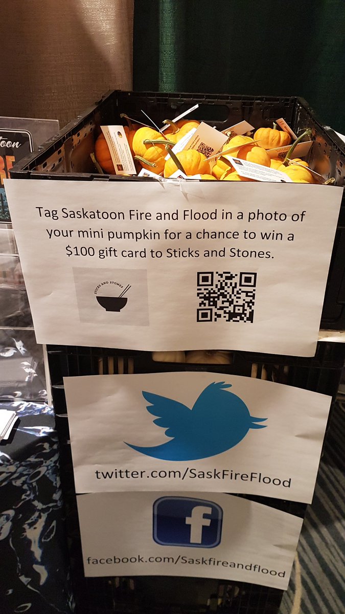 Tag us in your pumpkin photo for another prize draw Monday! #SaskFireFlood @SaskFireFlood