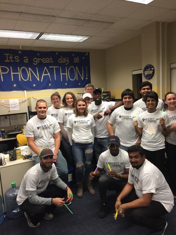 The best Phoneathon team in the land helping make #rocketforward happen! Thank you! You can make a difference too rocketforward.utoledo.edu