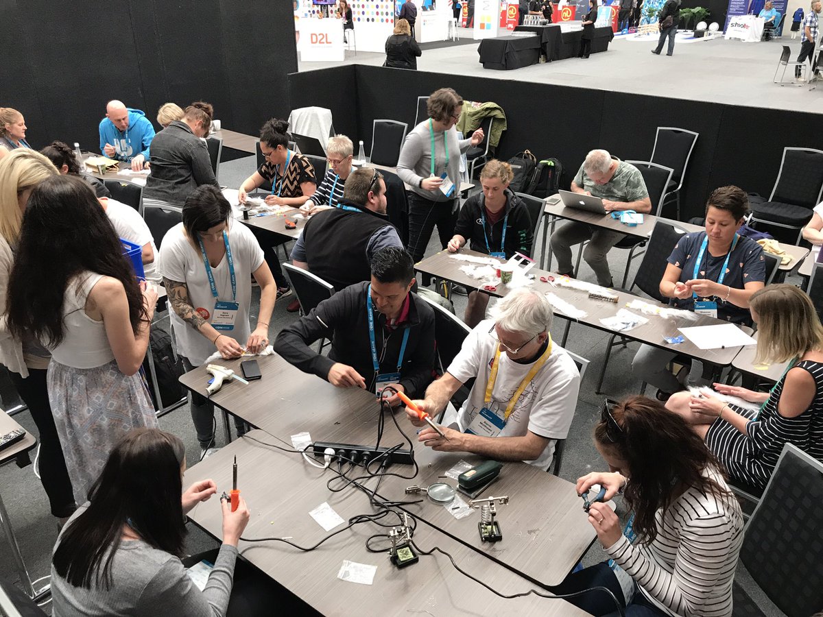 Amazing maker creations - electronic ghost dogs, voice activated circuits with <a href="/miss_davison/">kate davison</a> #ulearn17