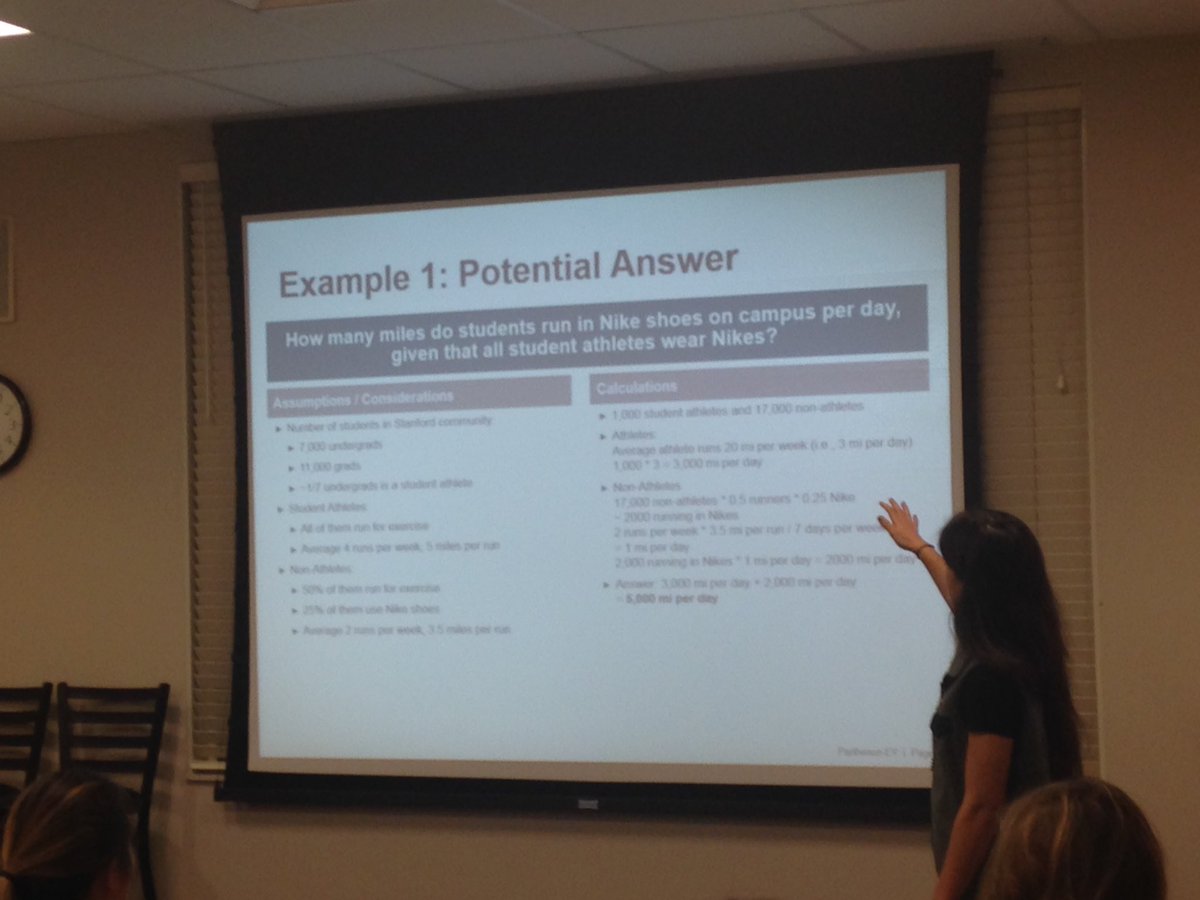 Parthenon EY consultants prep students for case interview as part of BEAM Consulting Series <a href="/MeganBEAMing/">Megan Dino</a> <a href="/StanfordBEAM/">Stanford Career Edu.</a>
