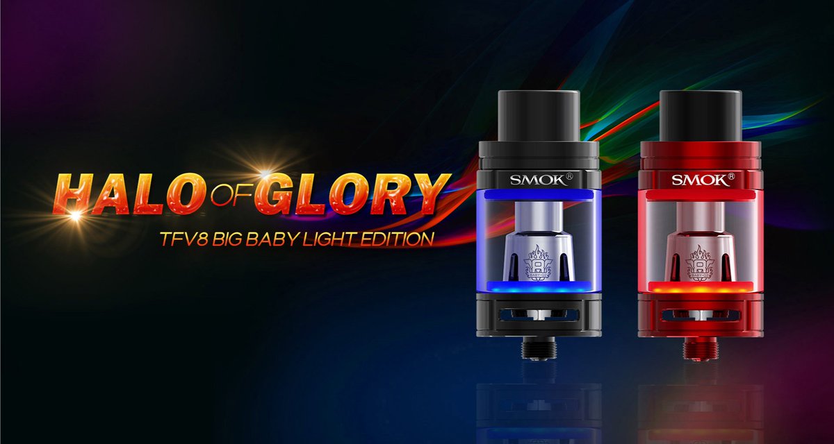 vaporldotcom's tweet image. #SMOK #TFV8 Big Baby #LightEdition #tank brings you an amazing vaping experience with its 5ml/7ml deep resevoir and colorful LED lights. Now on: vaporl.com/smok-tfv8-big-…