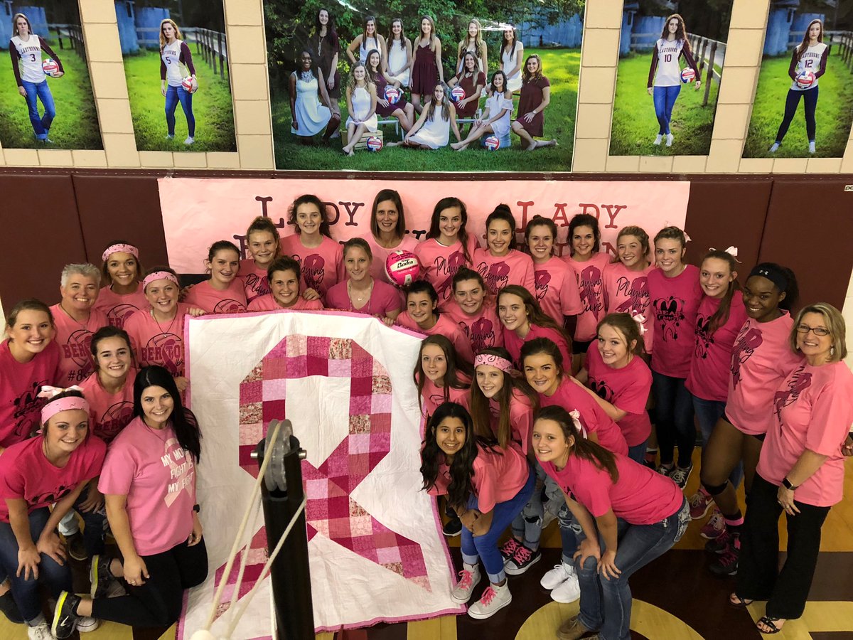 ladyhornvb16's tweet photo. The Ladyhorns honoring Jenny Berton in her fight! Pink Out Night was a Success!! So proud of these girls! #oncealadyhornalwaysaladyhorn https://t.co/RplvuLzRmz