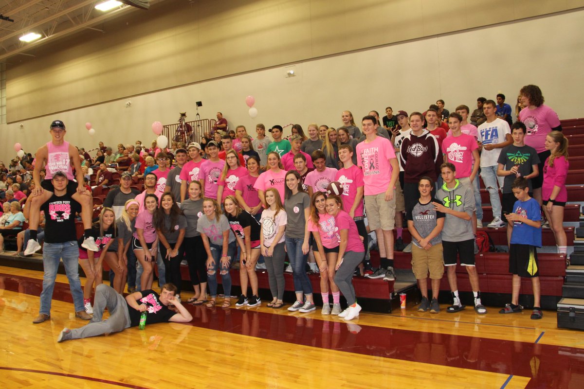 #volleyforthecure #thinkpink #victory #awesomefans #MusketeerPride #redbud132 #redbudhs @MoCoIndependent <a href="/rbhsvball/">Red Bud Volleyball</a> <a href="/RBHSFANCLUB/">RBHS STUDENT SECTION</a>