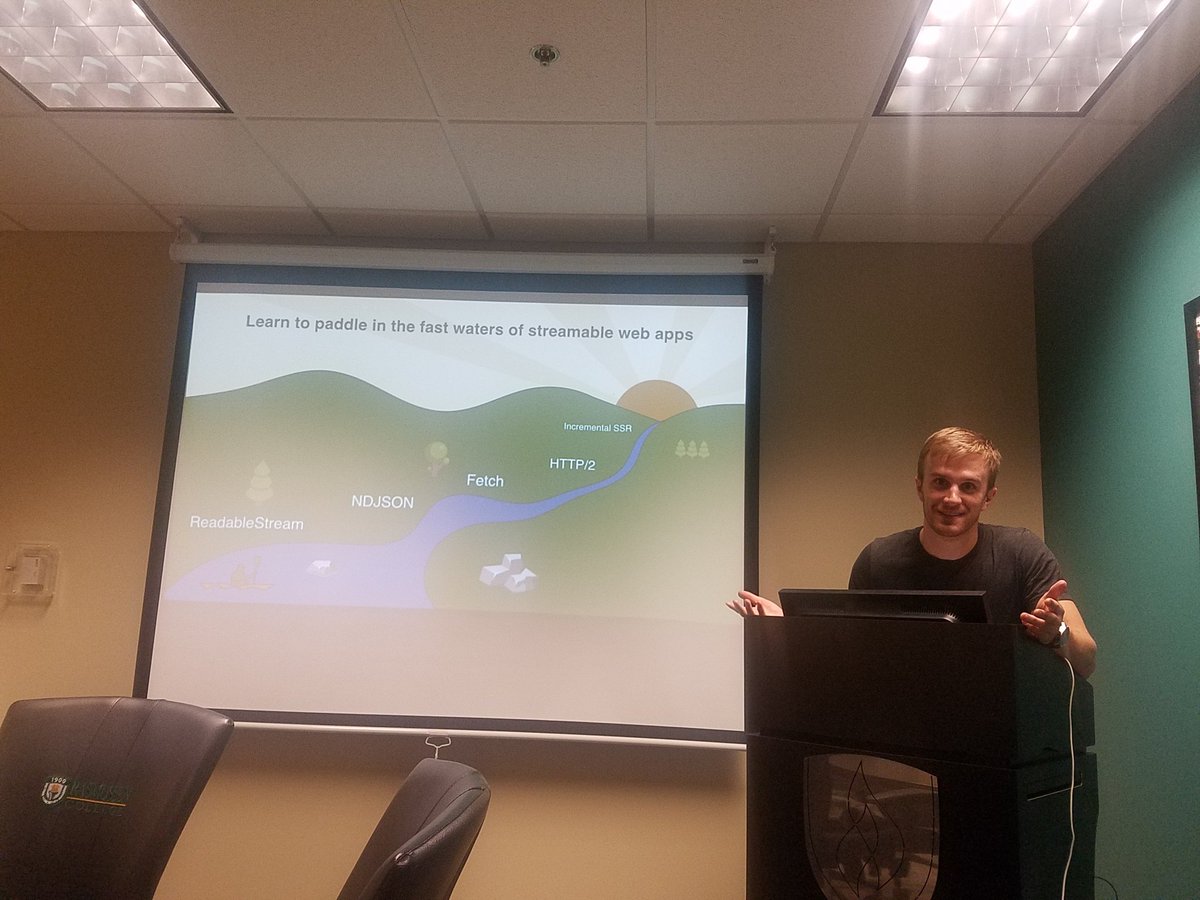 jroufa's tweet photo. Learning about streams in JS with @justinbmeyer tonight, at @rkfdweb https://t.co/OAAqiZbKkA