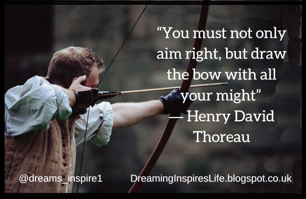Dreams_Inspire1's tweet photo. #Vision & #goals are vital. But without #action... Be a #MasterArcher ! #HenryDavidThoreau #DreamsInspire https://t.co/yBZN1xuF2J