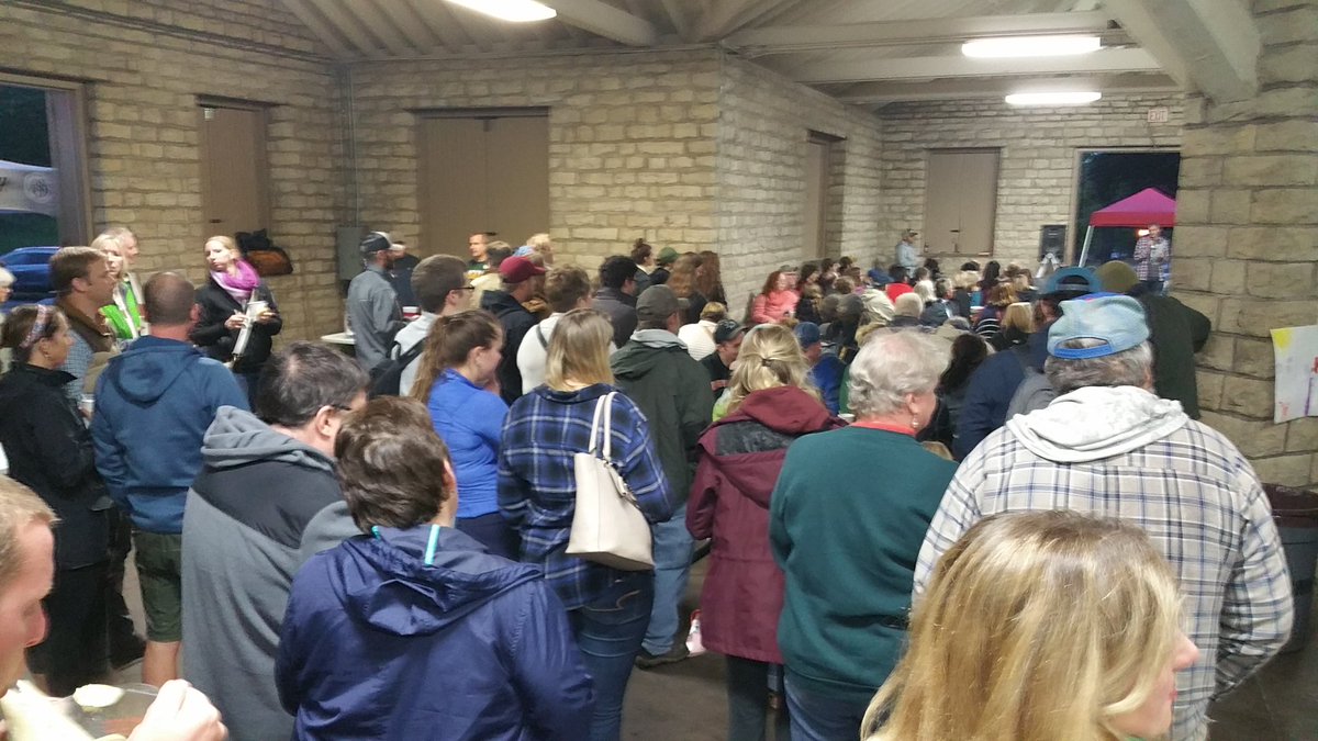 LXWI's tweet image. Half the crowd at La Crosse Soup. #laxwi